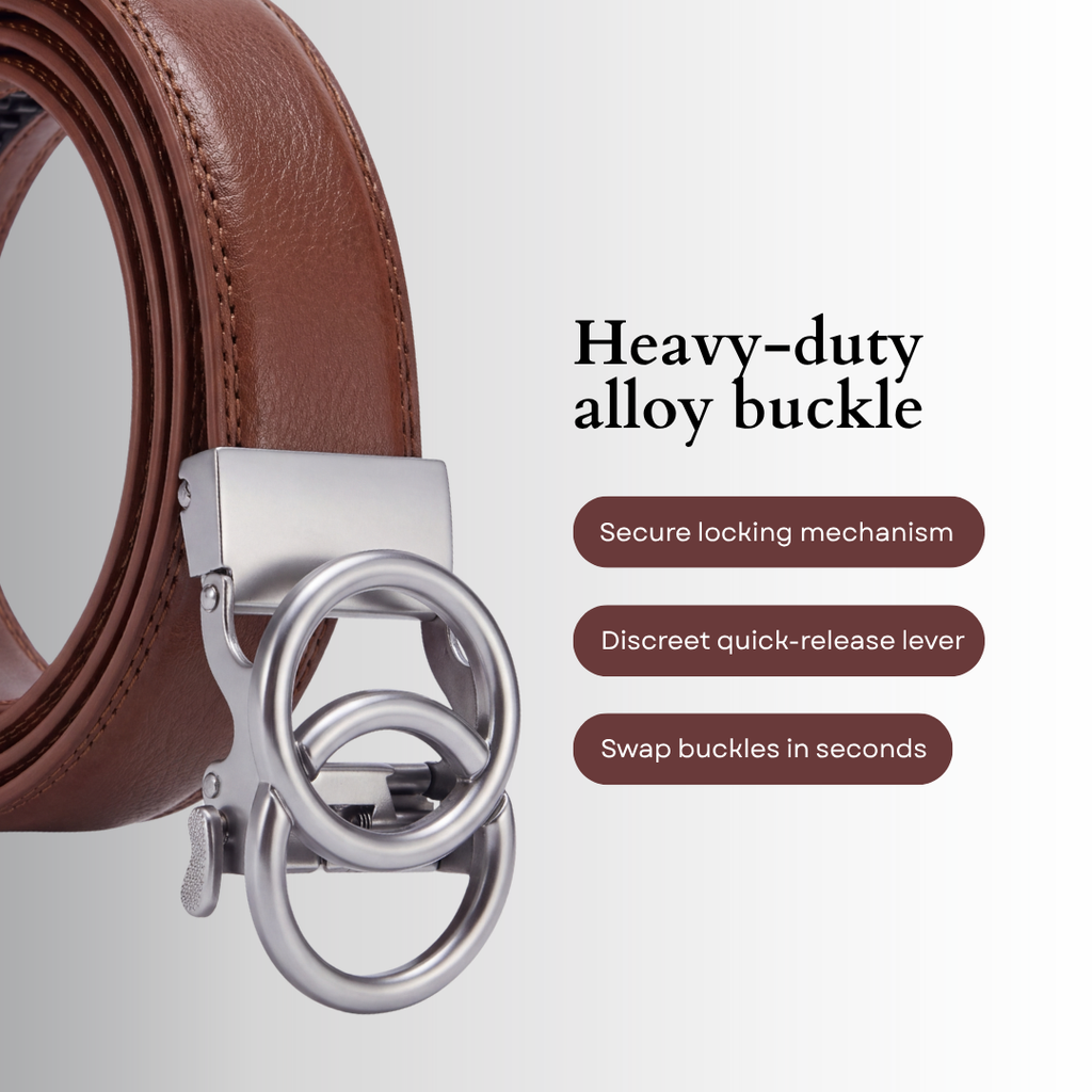 The Signature Set | 3 Micro-Adjustable Belts & 3 Buckles